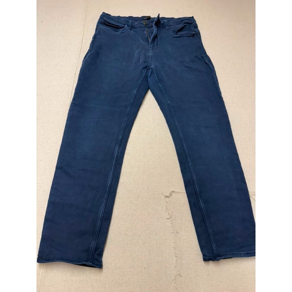 Banana Republic Men's Blue Jeans 34x30 Straight Leg 5 Pocket [A27]